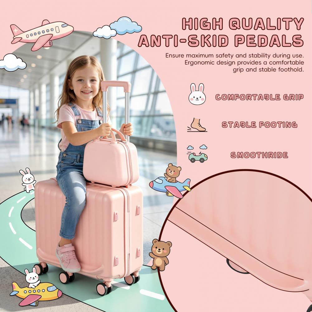 20 Inch Kids Ride-On Luggage F - Kids Ride On Suitcase Scooter 评论和价格
