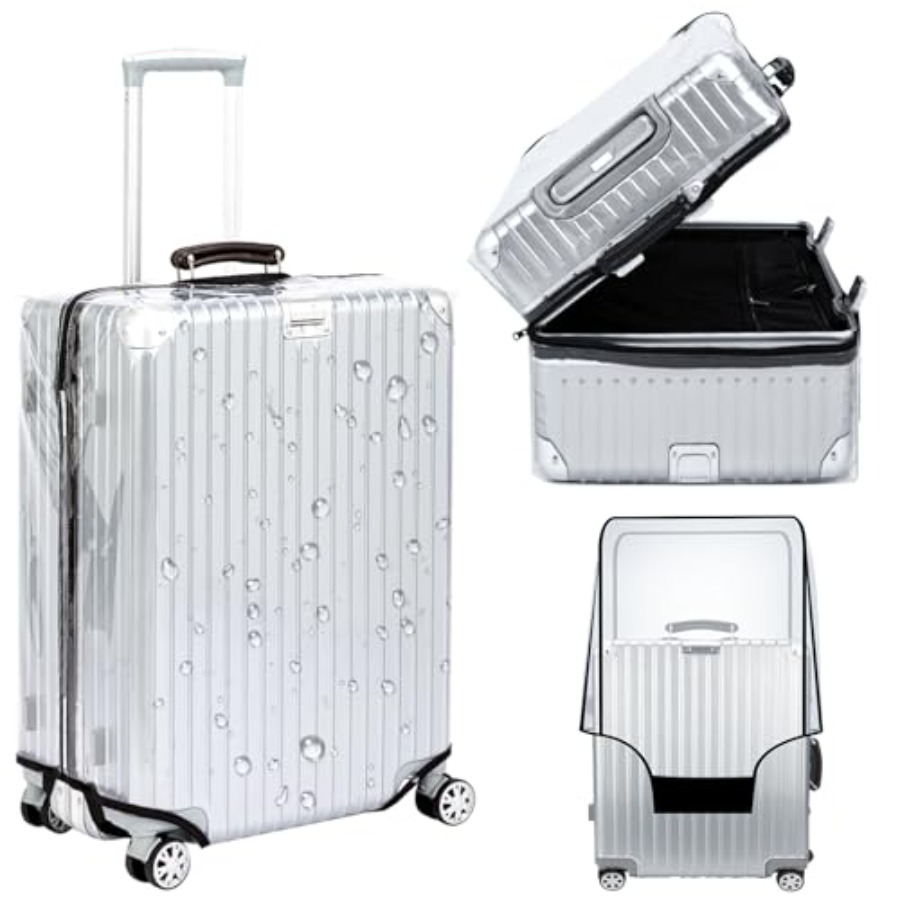Veki Clear Suitcase Cover PVC  - Luggage Protective Cover Transparent 评论和价格