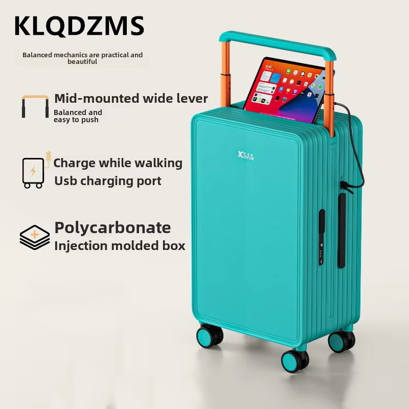KLQDZMS Luggage ABS+PC Boardin - Spinner Wheel Rolling Suitcase 20 Inch 评论和价格