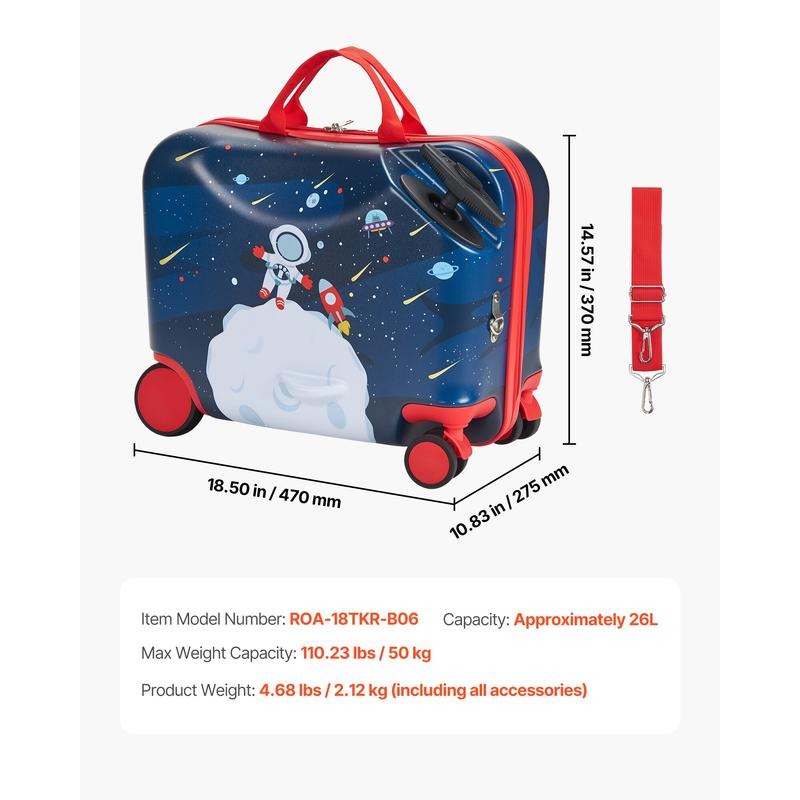 Ride-on Luggage 18-inch Lightw - Kids Ride On Suitcase Scooter 评论和价格