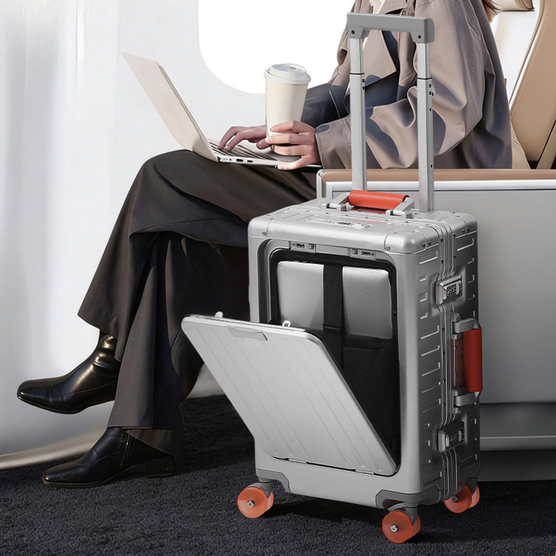 All-Aluminum Magnesium Alloy S - Front Opening Laptop Luggage 24 Inch 评论和价格