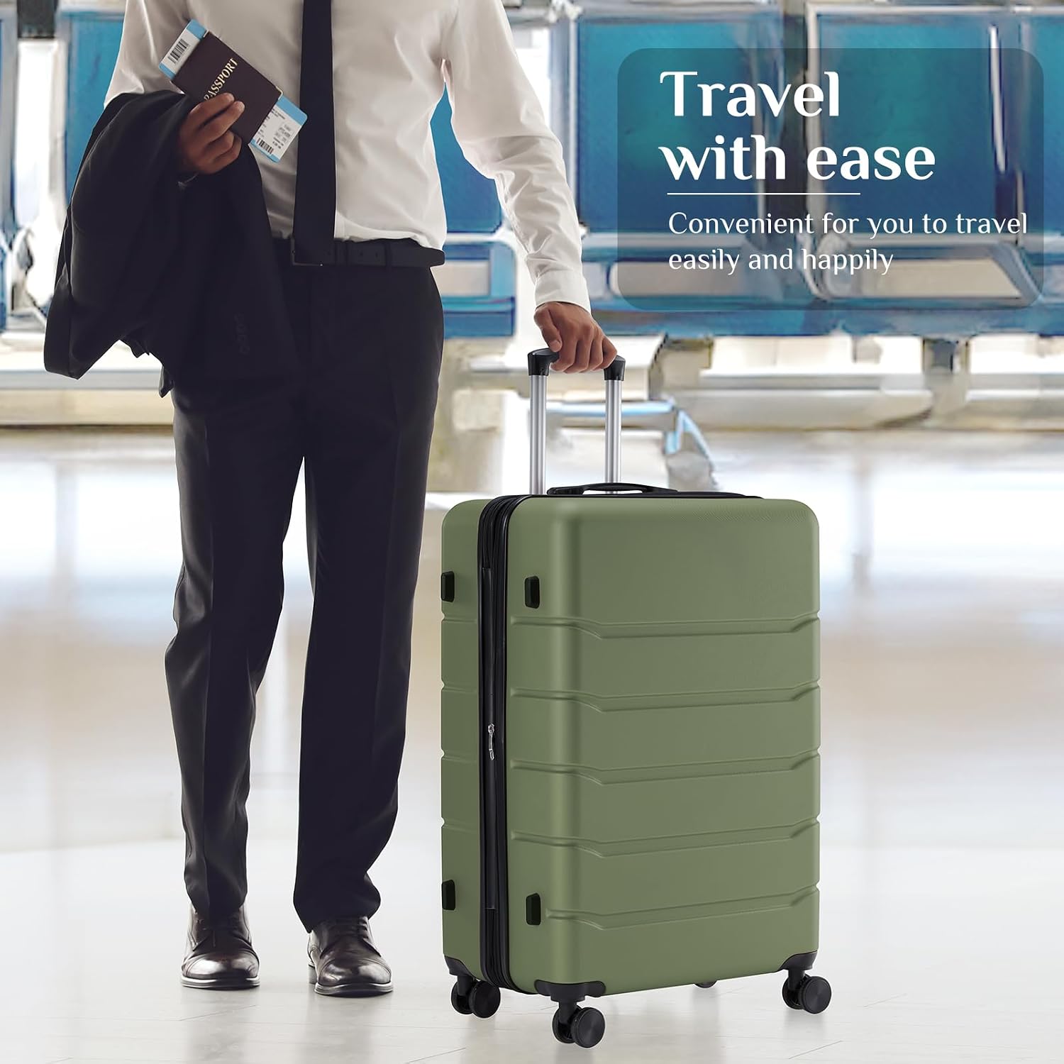 28 Inch Carry on Luggage, Hard - Expandable Hard Shell Luggage Set 评论和价格