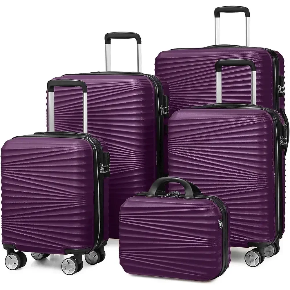 5-Piece Hard Shell Expandable  - Expandable Hard Shell Luggage Set 评论和价格
