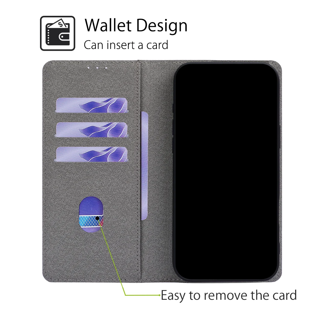 Painted Magnetic Flip Leather  - Wallets 评论和价格