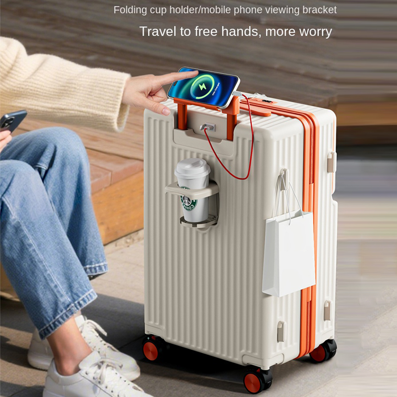 Stylish 20 24 inch Travel Suit - Front Opening Laptop Luggage 24 Inch 评论和价格
