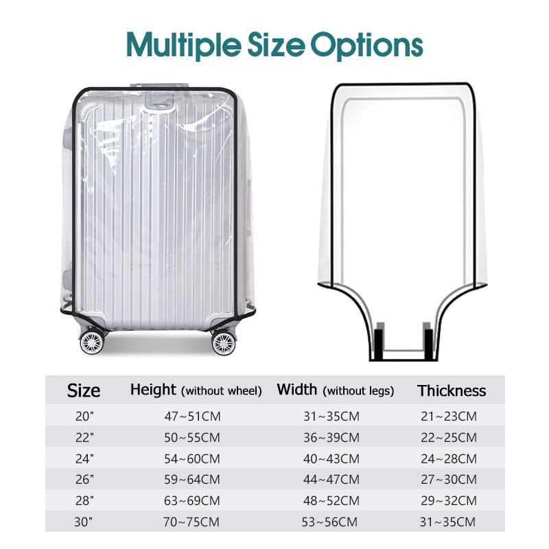 Hot Sale Travel Transparent Lu - Luggage Protective Cover Transparent 评论和价格