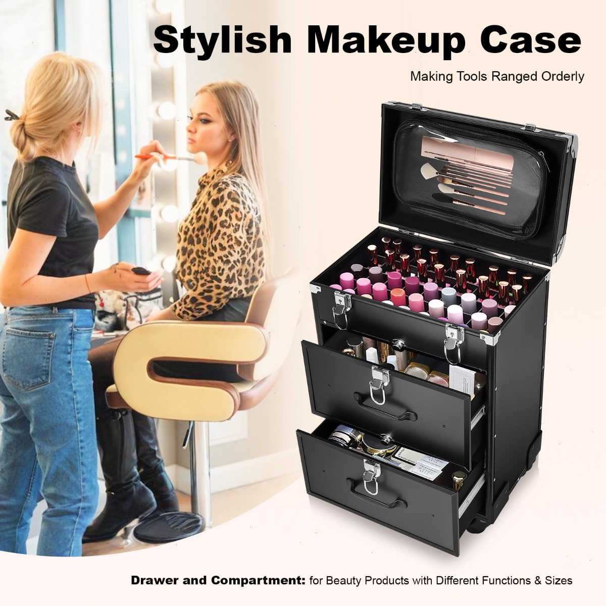 Professional Makeup Train Case - Backpacks 评论和价格