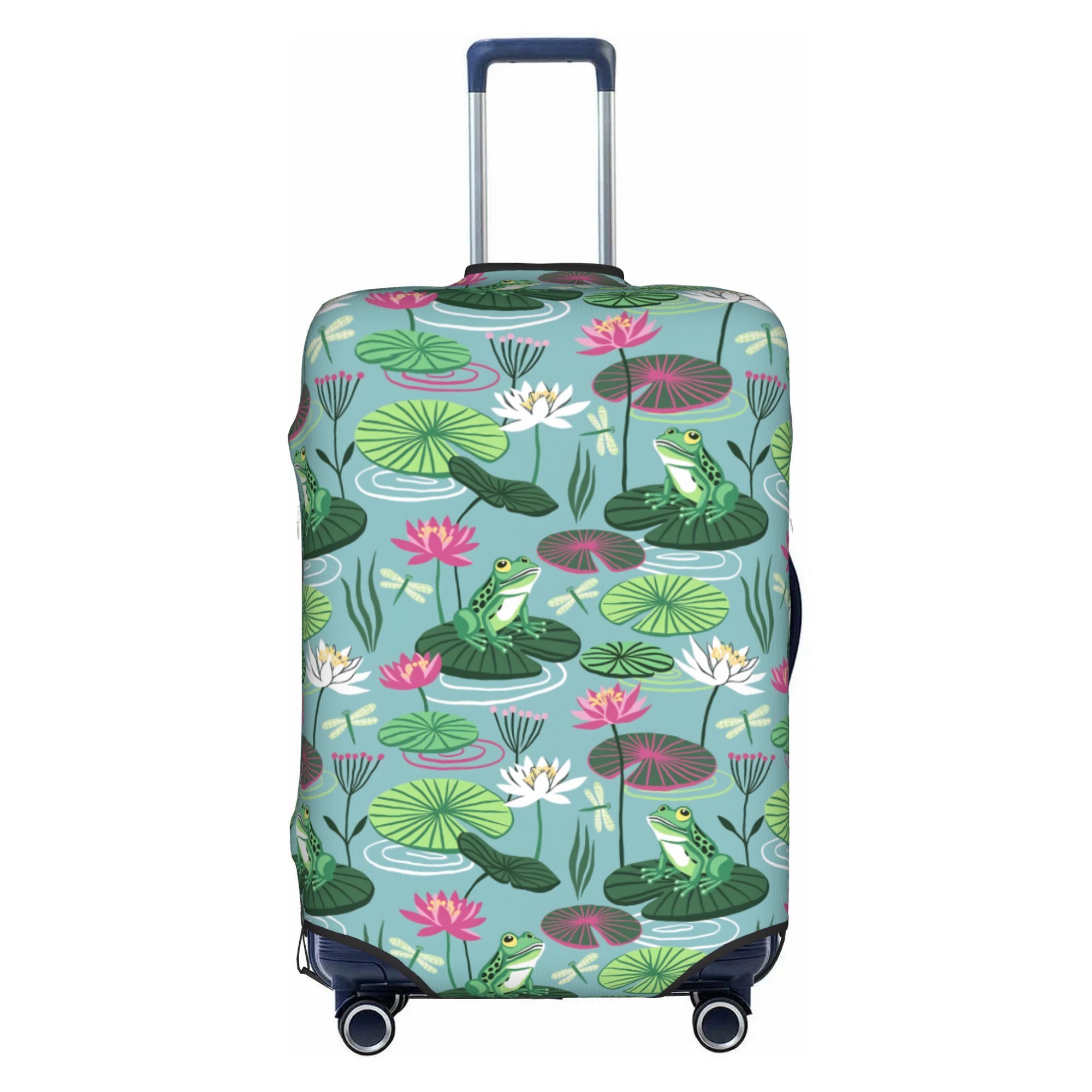 Frogs and water lilies Travel  - Waterproof Suitcase Cover Protector 评论和价格