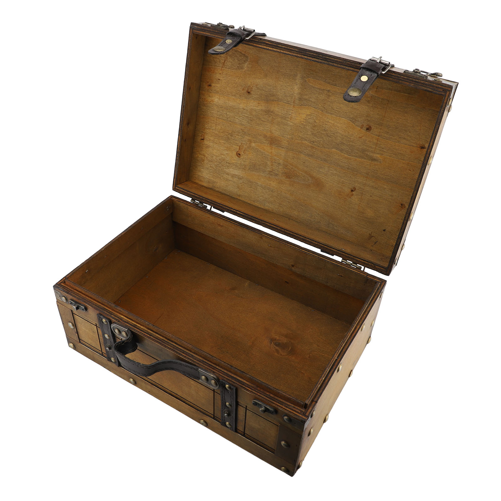 Retro Suitcase Synthetic Wood  - Retro Vintage Trunk Suitcase 评论和价格