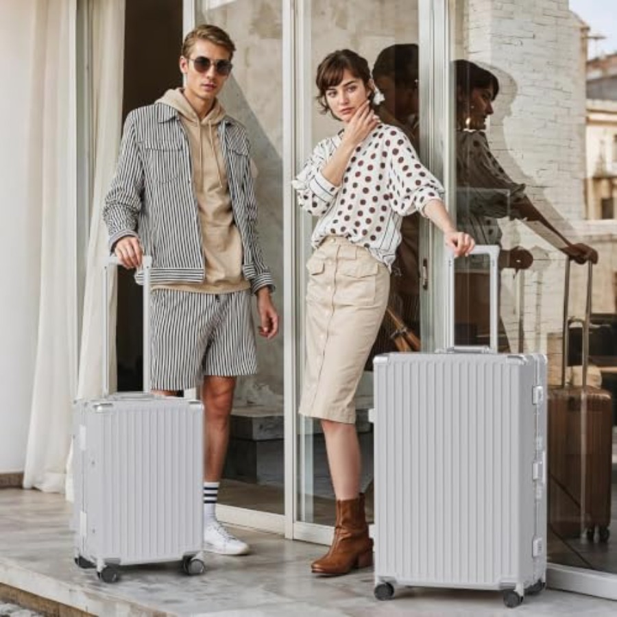 Luggage Sets 2 Pcs Aluminum Fr - Aluminum Frame Carry On Luggage 评论和价格