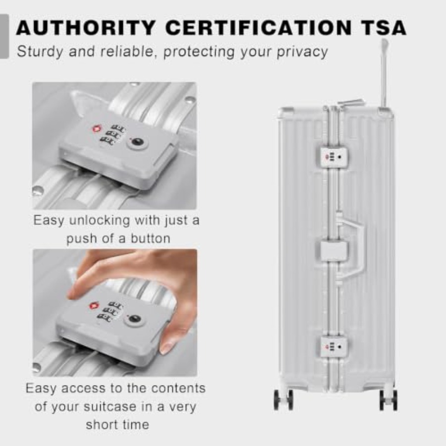 Luggage Sets 2 Pcs Aluminum Fr - Aluminum Frame Carry On Luggage 评论和价格