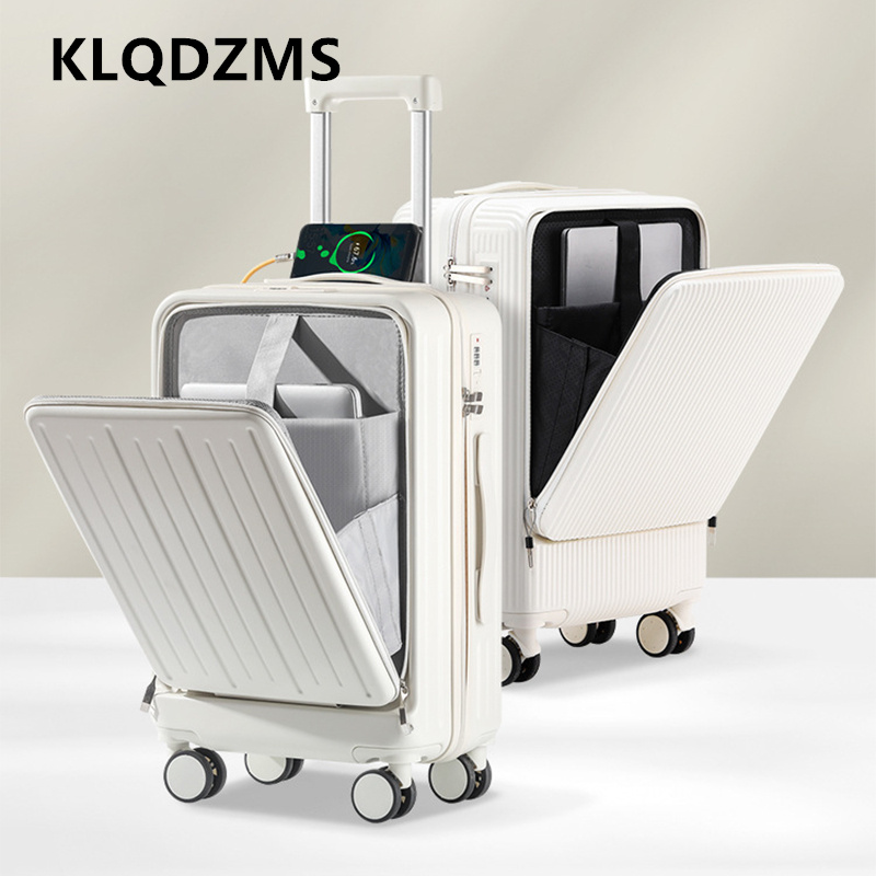 KLQDZMS 20 Inch Charging Suitc - Front Opening Laptop Luggage 24 Inch 评论和价格