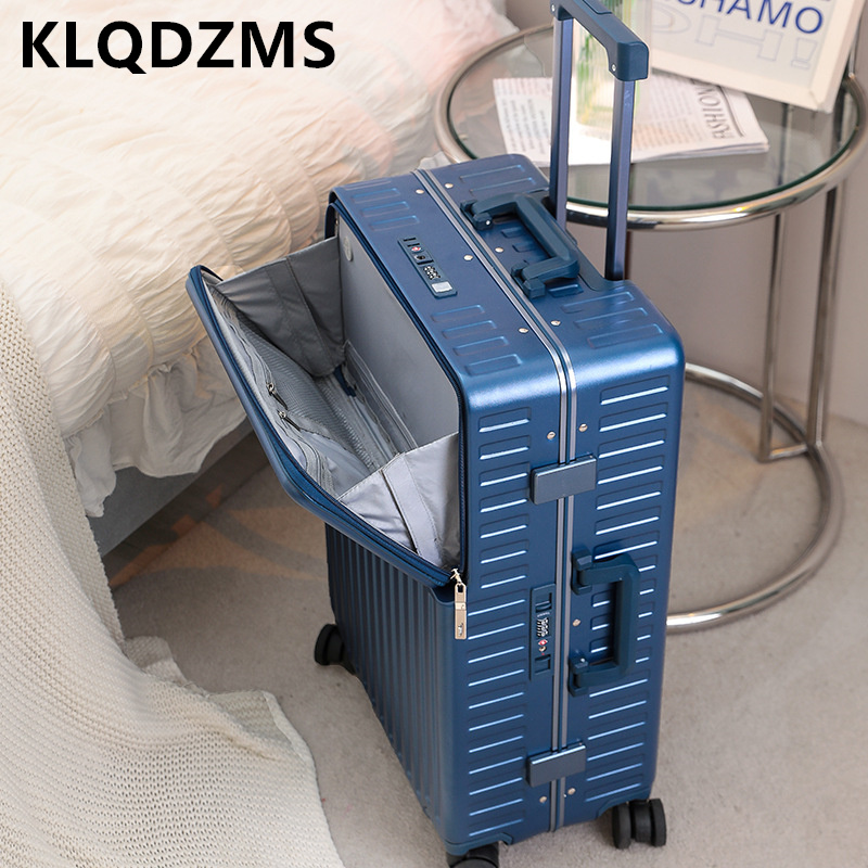 KLQDZMS Handheld Travel Suitca - Front Opening Laptop Luggage 24 Inch 评论和价格
